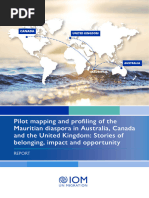 Pilot Mapping and Profiling of The Mauritian Diaspora