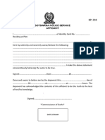 Botswana Affidavit