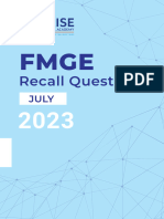 FMGE Recall July 2023