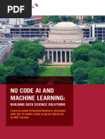 No Code Artificial Intelligence Machine Learning Program