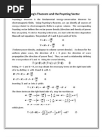 Poynting's Theorem and The Poynting Vector