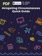 Quick Guide To Mitigating Circumstances UoL 20222023