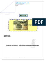 KZN Maths Grade 12 PRE TRIAL 2024 P1 and Memo