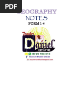 Geography Notes Form 1-4 Booklet