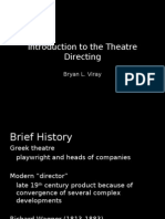 Introduction To The Theatre Directing