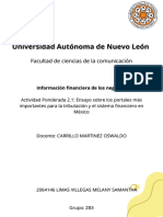 2.1 - Actividad Ponderada 2.1 - Informacion - Financiera