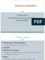 Basic Business Statistics: Numerical Descriptive Measures