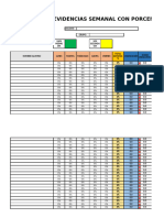 Formato de Calificaciones Por Porcentajes