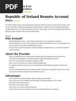 Republic of Ireland Remote Account-Bank-Info-Sheet