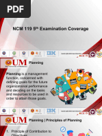 NCM 119 5th Exam Coverage