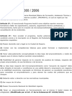 03 - Ordenanza 8000 - 2006 - Normativa Microemprendimiento - Rosario