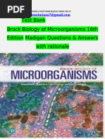 Complete Test Bank Brock Biology of Microorganisms 16th Edition Madigan Questions & Answers With Rationales (Chapter 1-34)