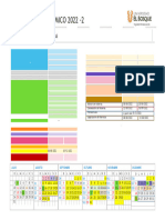 Calendario Académico Departamento de Matemáticas 2022-2