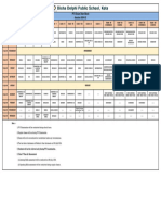 PT I Examination Date Sheet For Session 2024-25