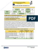 Formato Informe de Evaluación Diagnostica - Octavo A