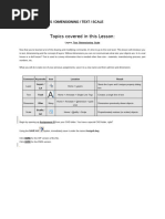 Lesson 16. Layers, Dimensioning, Text & Scale