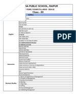 Half Yearly Exam Syllabus - XII - 2024-25.