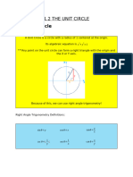 1.2 The Unit Circle