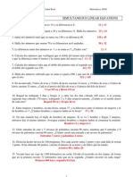 Unit 6 - Simultaneous Linear Equations - Word Problems