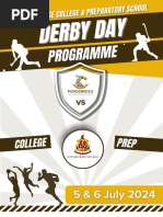 Woodridge Prep and College Vs Kingswood - Derby Programme