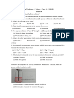 Class 10 Science Term 1 Worksheet