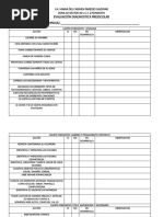 Rubrica de Evaluación DIAGNOSTICA