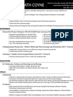 Biotech Resume