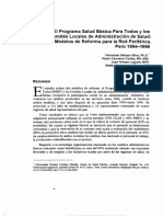 El Programa Salud Basica para Todos y Los Comites Locales de Salud. Fernando Salazar, Victor Carrasco, Juan Arroyo, 1994 - 1996