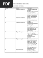 Third Term Mathematics Note For SS1