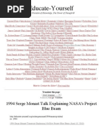 1994 Serge Monast Talk Explaining NASA's Project Blue Beam (April 15, 2010)