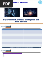 Department of Artificial Intelligence and Data Science: Dab Panel Members