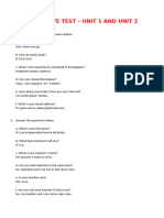 PROGESSIVE TEST - UNITS 1 AND 2 - Touchstone