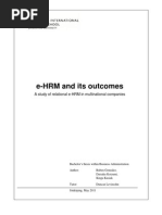 e-HRM and Its Outcomes: A Study of Relational e-HRM in Multinational Companies