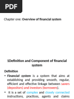 Chapter One An Overview of The Financial System