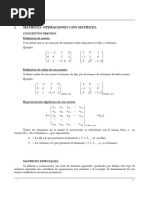 Tipos de Matrices