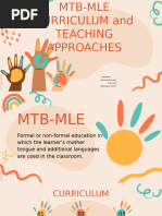 Mtb-Mle Curriculum and Teaching Approaches