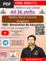 Maths - (Eng) SSC CHSL 2024 Tier-1 - RBE - Compressed