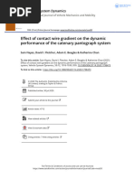 Effect of Contact Wire Gradient On The Dynamic Performance of The Catenary Pantograph System