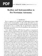 Realism and Instrumentalism in Pre-Newtonian Astronomy: Michael R. Gardner