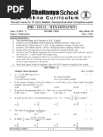 Ap & TS Cbse Maths Pre Final - Ii Exam (Set - 1)