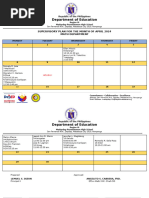 Supervisory Plan For The Month of April 2024 9math