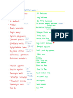 Parasites Common Names