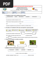 Evaluación Lenguaje 1er Trimestre