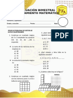 Evaluación Bimestral Julio 6° RM 2024