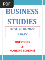 BS P1&P2 Kcse 2010-2022 MS Final-1