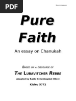 Pure Faith: An Essay On Chanukah