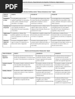 Rúbrica de Evaluación II Tarea. Noveno