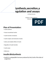 Insulin Synthesis Secretion Action Regulation