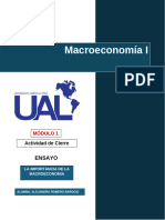 Ensayo La Importancia de La Macroeconomia (Actividad de Cierre Bloque 1)