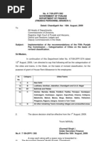 Punjab Govt Classification of Cities For TA DA Under Pay Commission Notification by Vijay Kumar Heer